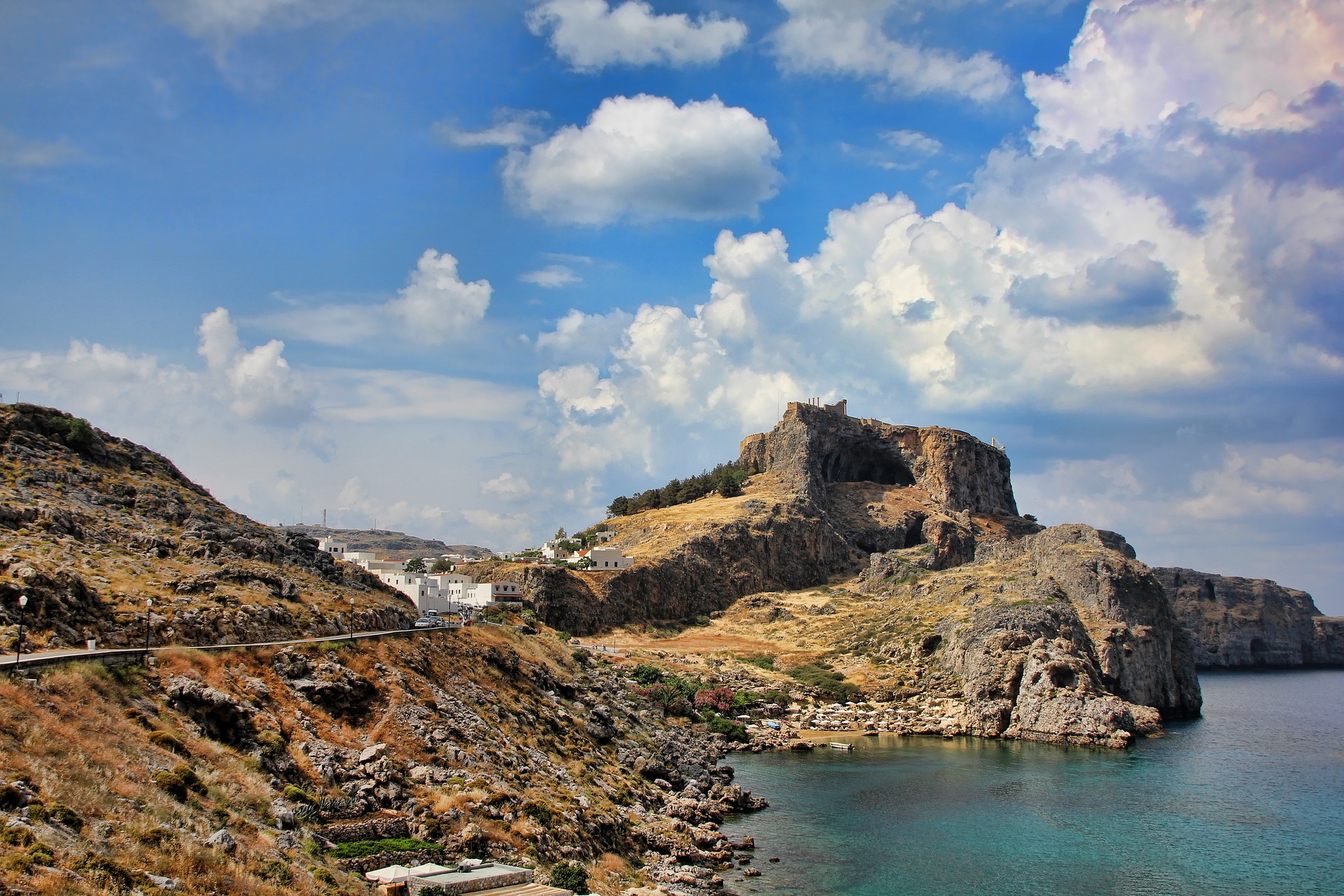 Lindos, a city in Rhodes island